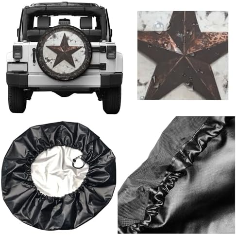 Western Texas Star Spare Tire Cover Wheel Protectors Weatherproof Sun - Image 3