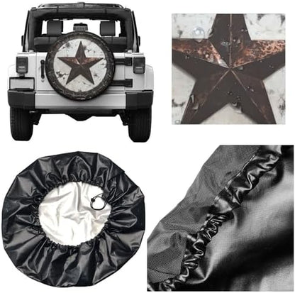 Western Texas Star Spare Tire Cover Wheel Protectors Weatherproof Sun - Image 3