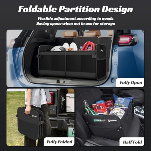 Sposuit Trunk Organizer for Car - 55L Collapsible Sturdy Car Storage - Image 4