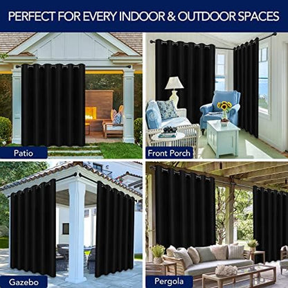 PureFit Outdoor Curtains for Patio Waterproof Weatherproof Outside Curtains - Image 5