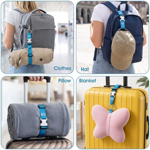 3 PCS Luggage Connector, Quvvarly Add a Bag Luggage Strap Heavy Duty - Image 2