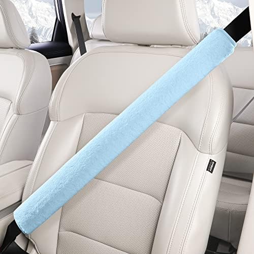 LACDL Extra Long Seatbelt Cover Super Soft Furry by LeadingAComfortableDrivingLife