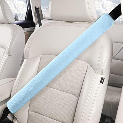 LACDL Extra Long Seatbelt Cover Super Soft Furry by LeadingAComfortableDrivingLife