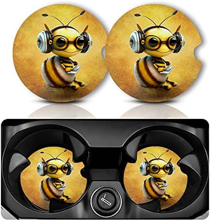 Yonlevres Car Coasters for Cup Holders, 2 Pack by Yonlevres
