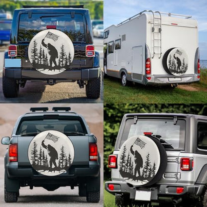 Bigfoot Spare Tire Cover 16in Spare Wheel Covers Tire Storage Cover - Image 6