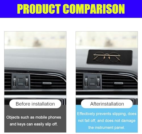 Car Dashboard Anti-Slip Silicone Pad, 7.5''x4.7'' Sticky Adhesive Mat - Image 5
