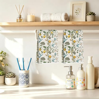 2 Pcs Lemon Birds Kitchen Towels 14x24 In, Lemon Birds Gifts - Image 4