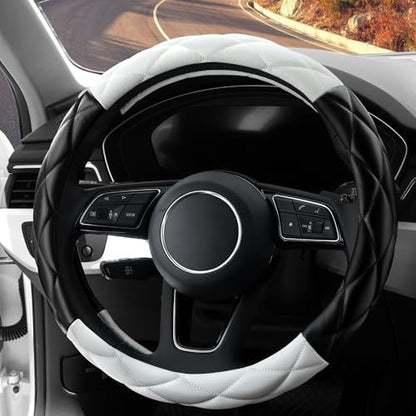 YHONGJT Cute Soft Microfiber Leather Anti-Slip Steering Wheel Cover, Universal - Image 3