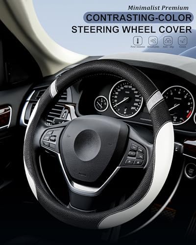 Steering Wheel Cover for Women Leather Universal Steering Wheel Cover for Car - Image 3