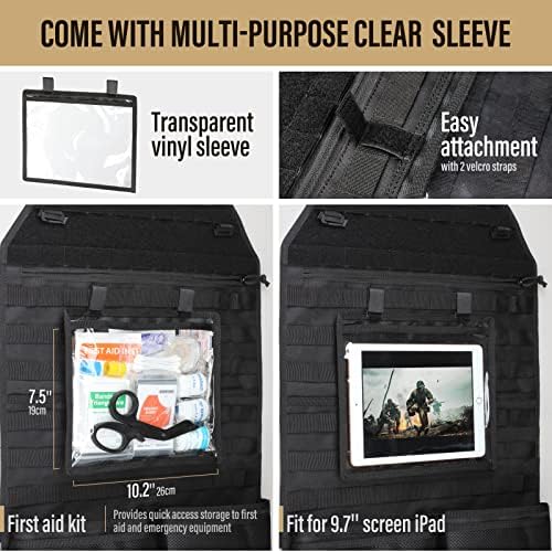 WYNEX Molle Seat Back Car Organizer Fit Most Car F150 Jeeps Pickups Trucks - Image 6