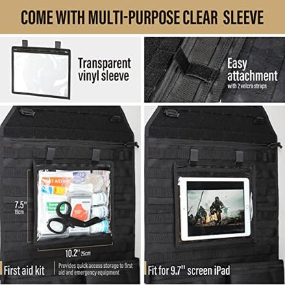 WYNEX Molle Seat Back Car Organizer Fit Most Car F150 Jeeps Pickups Trucks - Image 6