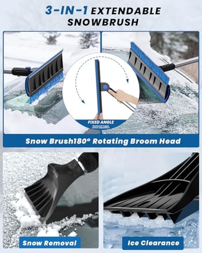 helloleiboo 55.7" Snow Brush and Ice Scrapers - Image 3
