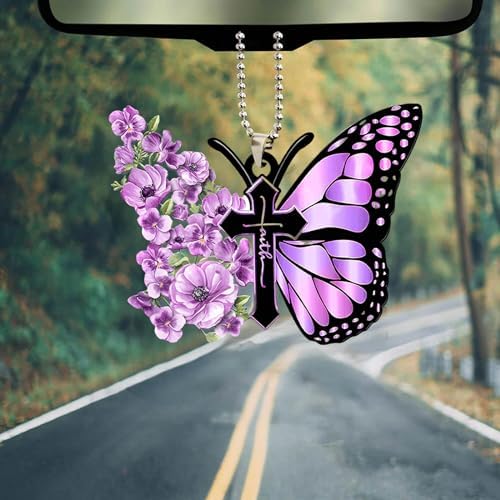 Butterfly Car Hanging Ornament, Hanging Charm Home Decoration Keepsake - Image 3