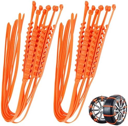 20PCS Tire Zip Ties for Snow Chains Wheel Traction Straps, Adjustable Anti Slip by Unknown