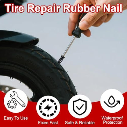 84pcs Tire Repair Rubber Nail Kit, Screw in Tire Plugs - Image 5