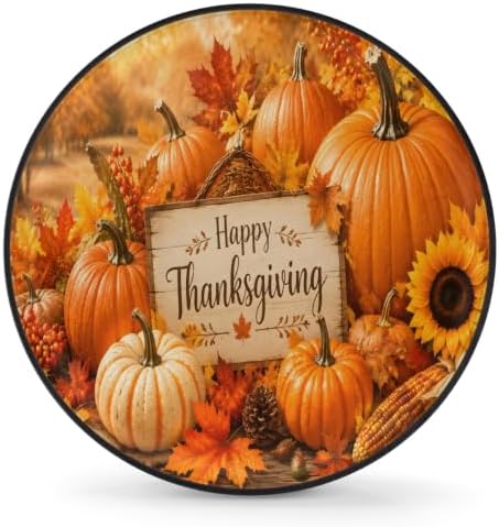 Thanksgiving Spare Tire Cover Waterproof Dust-Proof Spare Wheel Covers by Unknown