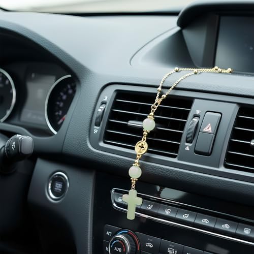 Crystal Cross Car Charm for Rearview Mirror, Car Mirror Hanging Accessories - Image 6