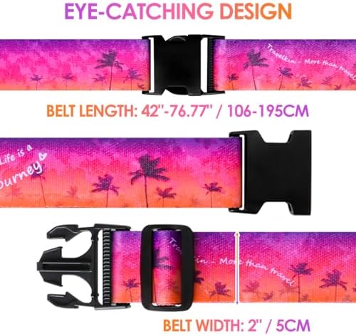 Gutsdoor Luggage Straps for Suitcases Adjustable Travel Belt, Connector Holds - Image 4