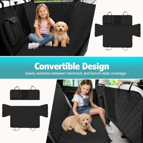 Bark Lover Dog Car Seat Covers for Back Seat, Car Seat Protector for Dogs - Image 3
