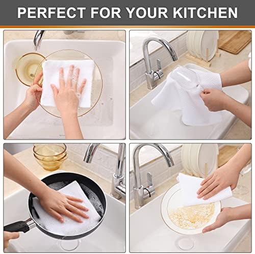 Kitinjoy 100% Cotton Waffle 6-Pack Kitchen Towels - Image 4
