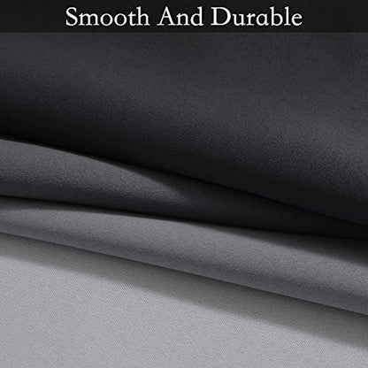 SimpleHome Black to Grey White Ombre Room Darkening Curtains 84 Inch - Image 6