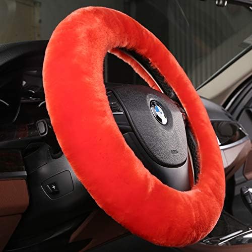OGLAND Fuzzy Sheepskin Car Steering Wheel Cover by OGLAND