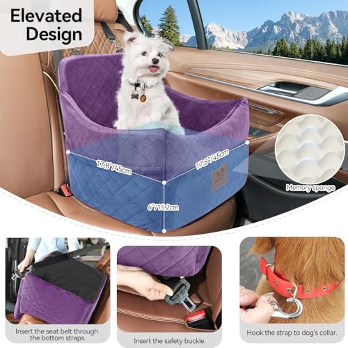 GL GLENSLAVE Dog Car Seat for Small/Medium Dogs, Dog Booster Car Seats - Image 4