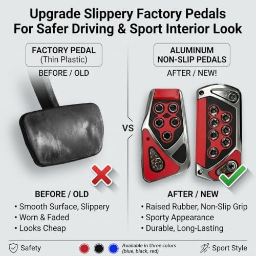 2 PCS Car Pedal Covers, Automatic Transmission Brake and Gas Pedal Pads - Image 4