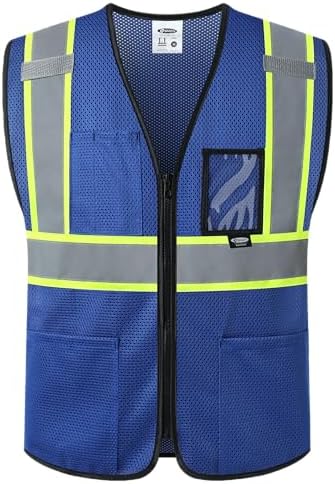 JKSafety Safety Vest for men women Hi Vis Vest by JKSafety