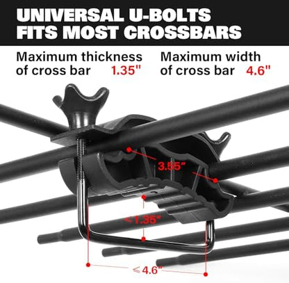 WEIZE Roof Rack Carrier Basket Universal Rooftop 54" x 34" x 6" + Waterproof Bag - Image 5