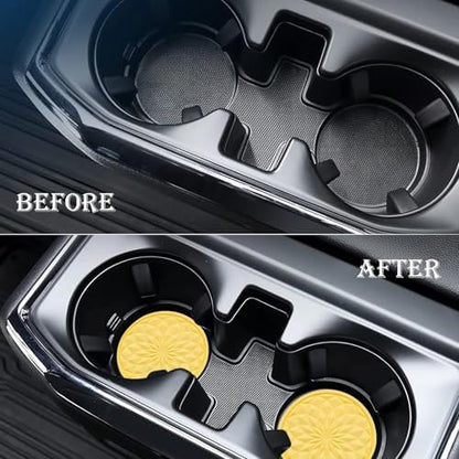 4 Pack Silicone Car Cup Holder Coaster – 2.75 Inch Non-Slip Drink Mat, - Image 7