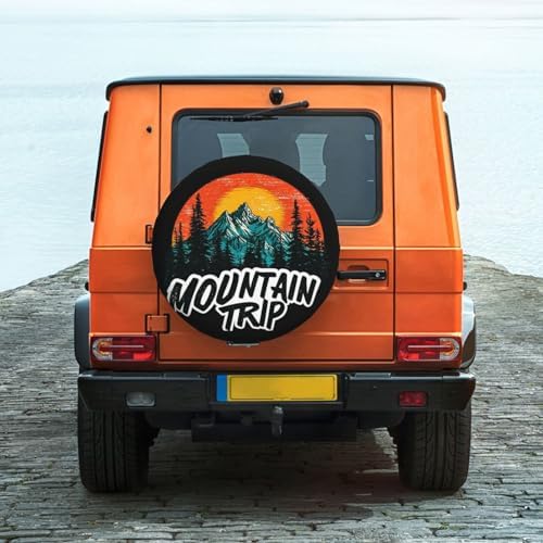 Mountain Trip Spare Tire Cover Waterproof Wheel Cover 15 Inch Universal Fit - Image 2