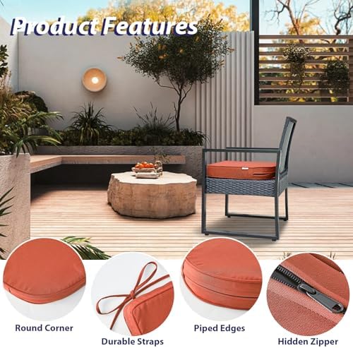 IPYNBAP Outdoor Chair Cushions Set of 4 -Waterproof Outdoor Seat Cushions - Image 5
