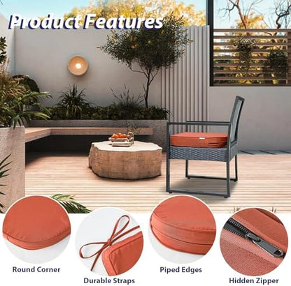 IPYNBAP Outdoor Chair Cushions Set of 4 -Waterproof Outdoor Seat Cushions - Image 5