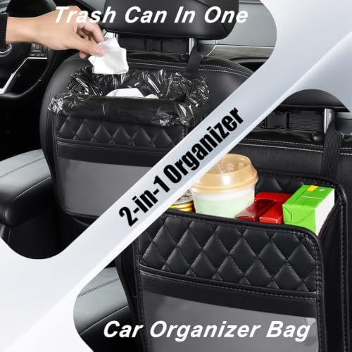 Car Seat Back Organizer – Waterproof Backseat Storage Bag - Image 4