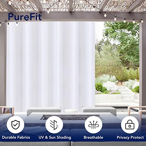 PureFit Outdoor Curtains for Patio Waterproof Weatherproof Outside Curtains - Image 3