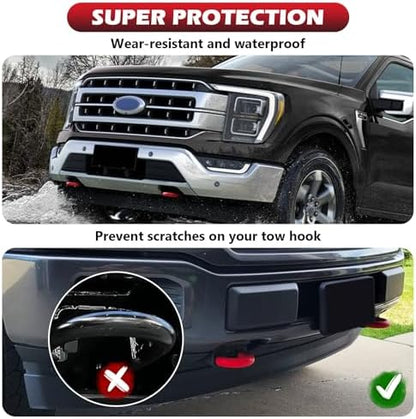Tow Hooks Covers for F150 2004-2026/Bronco 2021-2026/Tundra Red - Image 5
