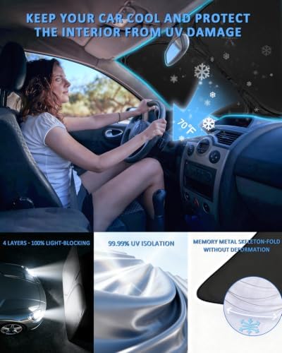 Sun Shade Sunshade for Volvo XC60 SUV 2018-2026 Windshield Cover - Image 4