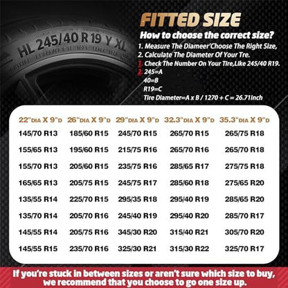 K-Musculo RV Tire Covers 4-Pack, 5 Layer Nonwoven Waterproof Wheel Covers - Image 5