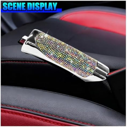 Bling Car Handbrake Cover, ABS Rhinestone Automotive Brake Levers Anti-Scratch - Image 4