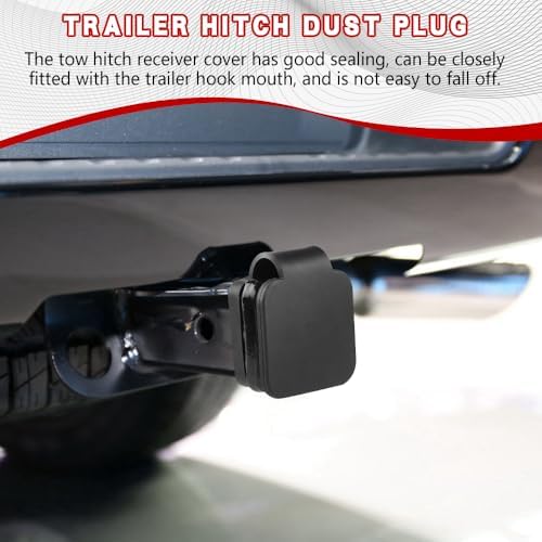 Universal Flag Tow Hitch Covers, Receiver Tube Hitch Plug, American Flag Rubber - Image 3