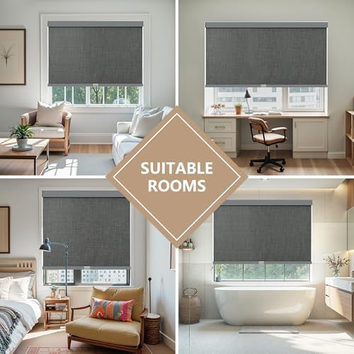 AOSKY Custom Cordless Blackout Roller Shades - Image 5
