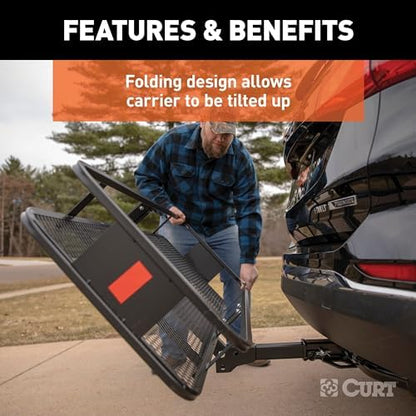 CURT 18151 Cargo Basket Hitch Trailer Hitch Cargo Carrier, 500 lbs. Capacity - Image 6