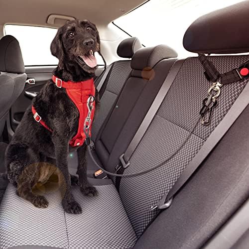Chew Proof Dog Car Seat Belt, 2 in 1 Steel Cable Dog Car Accessories Headrest - Image 4