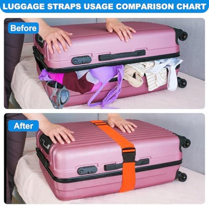 Luggage Straps for Suitcases, Adjustable 40 to 78 Inches - Image 6
