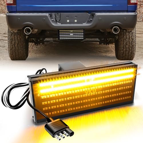 Hitch Cover with LED Light, 6 Rows and 216 pcs LED Chips 6 Mode by VKU