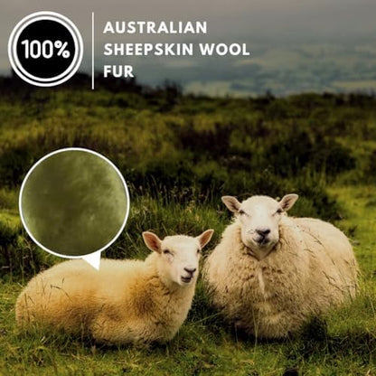 Andalus Brands Luxury Fluffy Car Steering Wheel Covers – Genuine Merino - Image 2