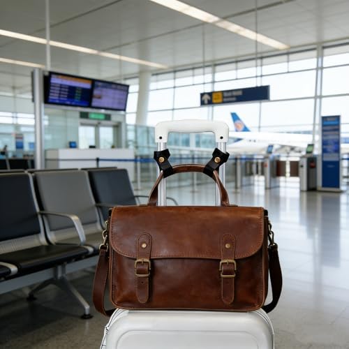 Leather Luggage Strap for Carry On Bag, Travel Belt, Suitcase Strap, Luggage - Image 6