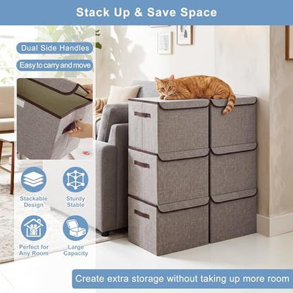 Bagnizer Large 42 Quarts Fabric Storage Bins - Image 5