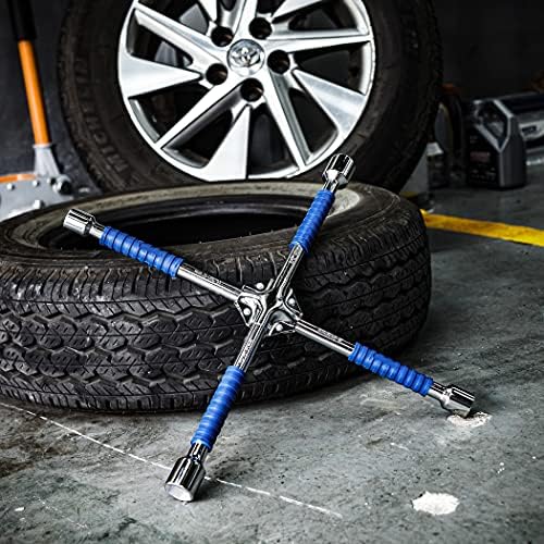 CARTMAN 16 Inch Heavy Duty Non-Slip 4-Way Universal Cross Lug Wrench - Image 6